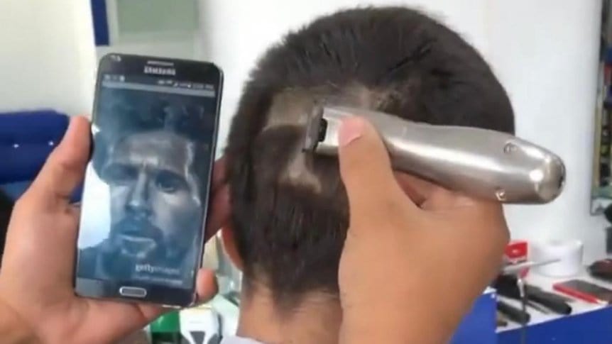 Barbero venezolano se vuelve viral por hacer el rostro de Messi - Sabelo