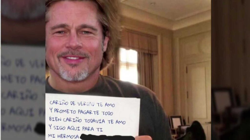 Falso Brad Pitt engaña y estafa a una mujer por us 180 mil Sabelo
